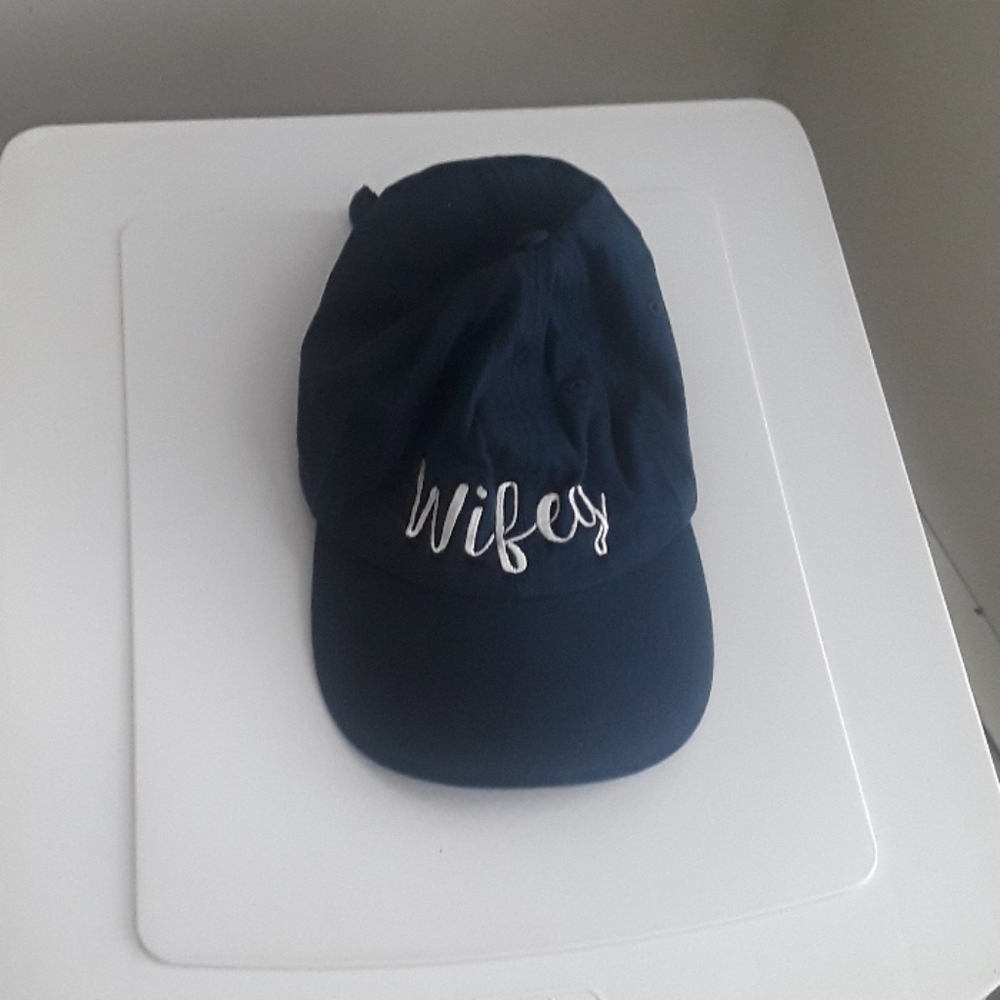Wifey navy blue baseball hat